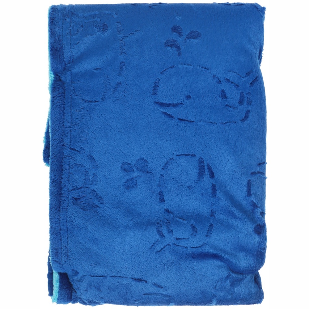 Little Bedding: Splish Splash Baby Velvoa Blanket-Whale